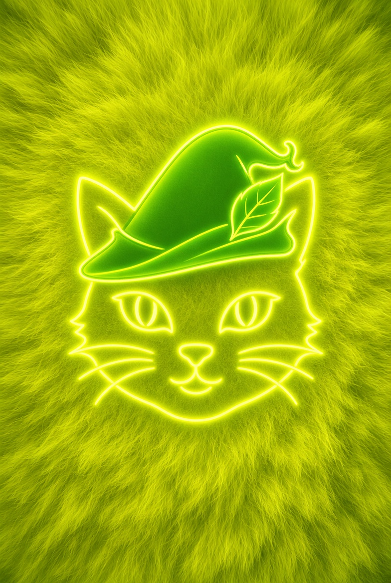 Mira — AI digital Robin Hood cat